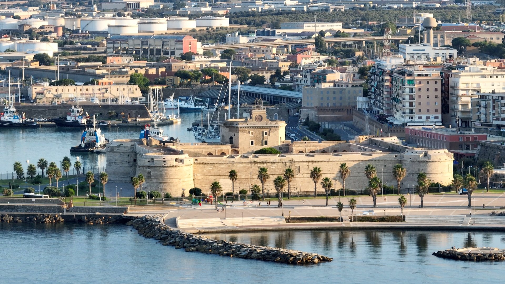 Port city near Rome, important maritime link for goods and tourism.