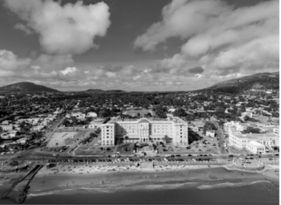 Hotel Argentino en blanco y negro