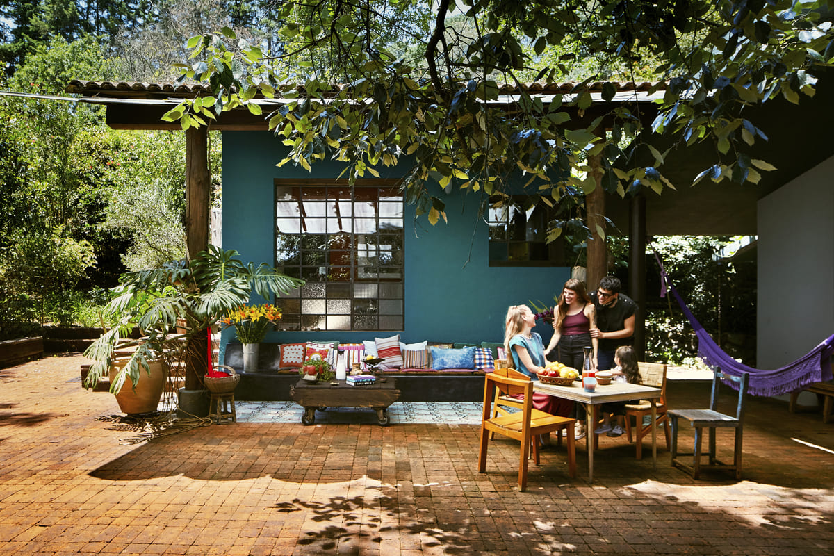 Evening terrace – mountain view from upper balcony