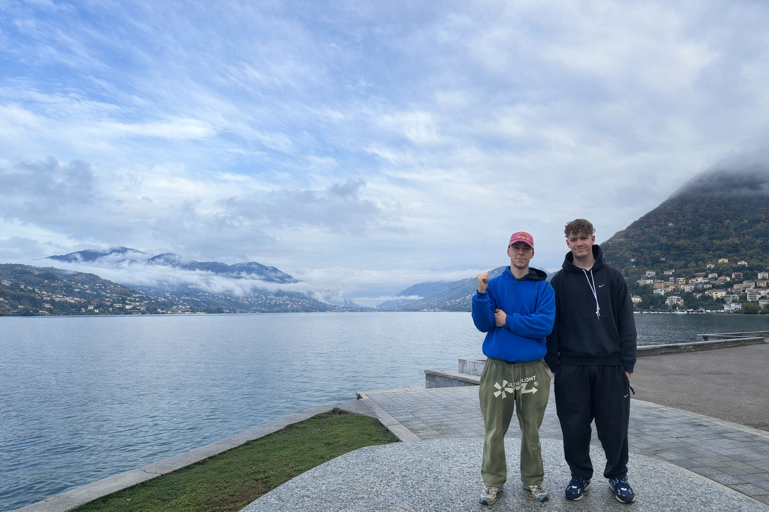 Harry and Michael at Lake Como