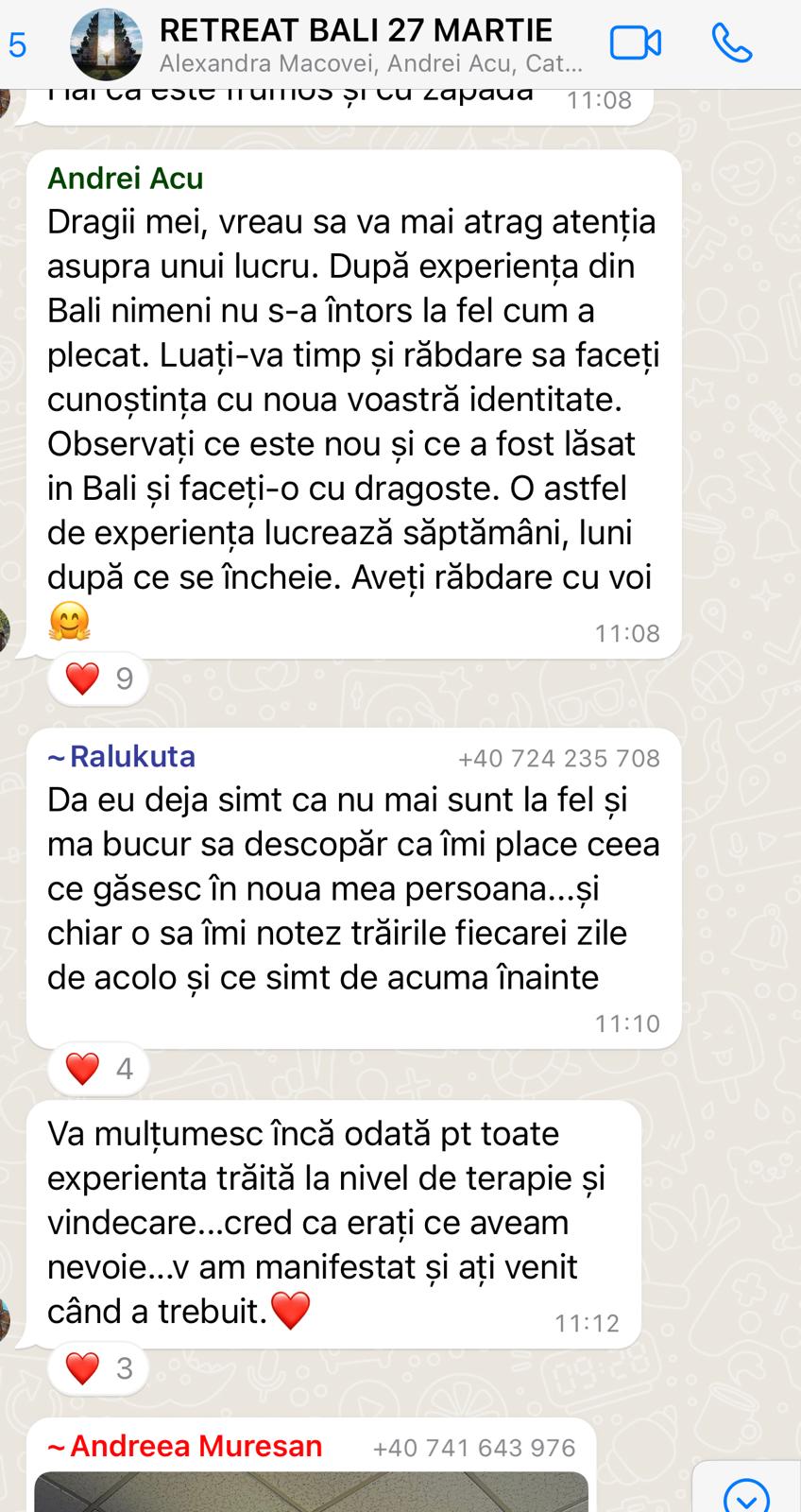 Testimonial participant retreat