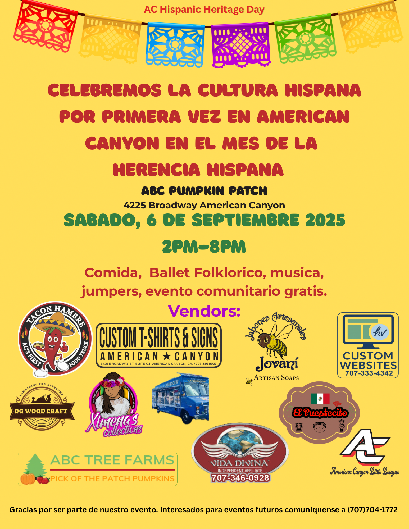 Hispanic Heritage Day Vendors