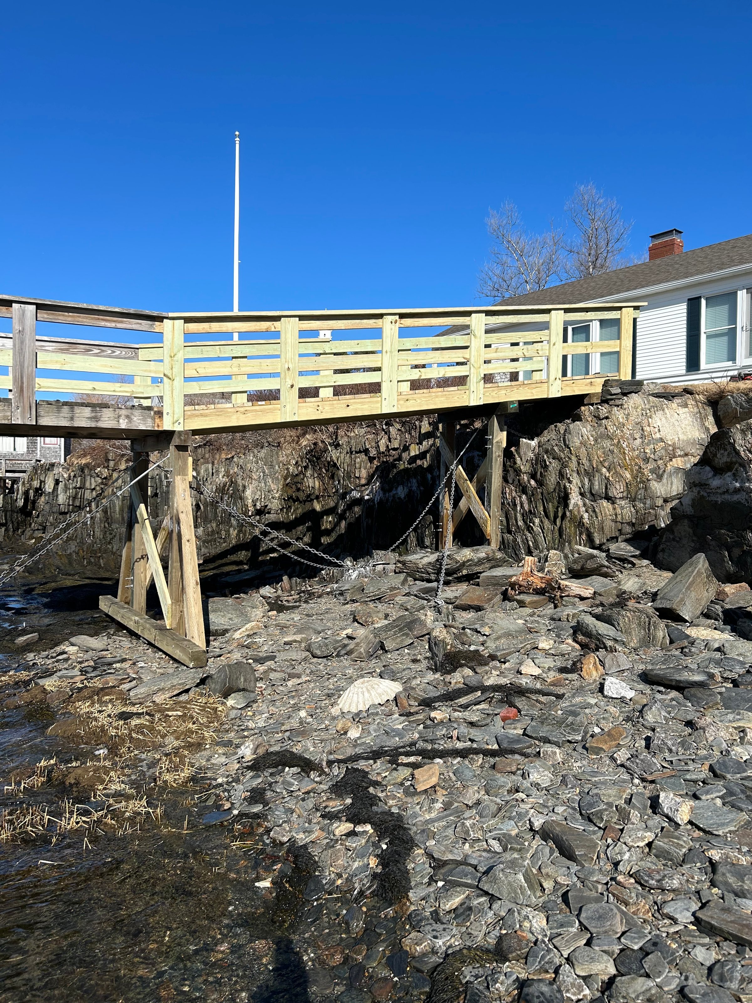 Dock repair and maintenance by Midcoast Dock LLC