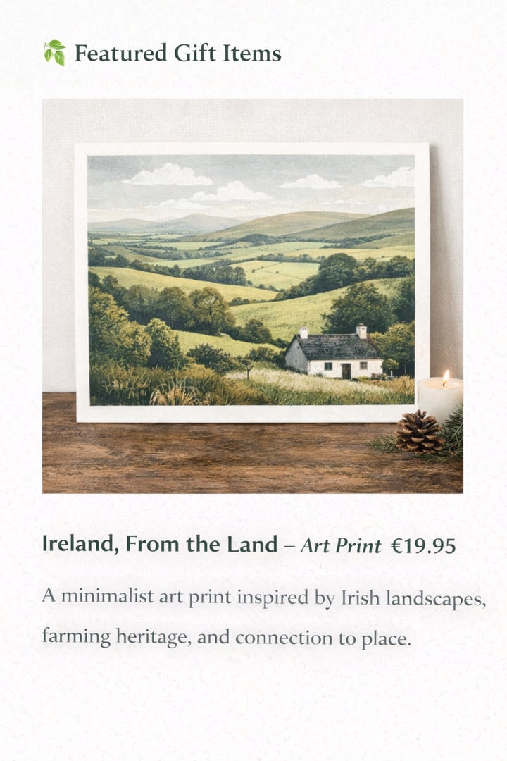 Ireland, From the Land Art Print
