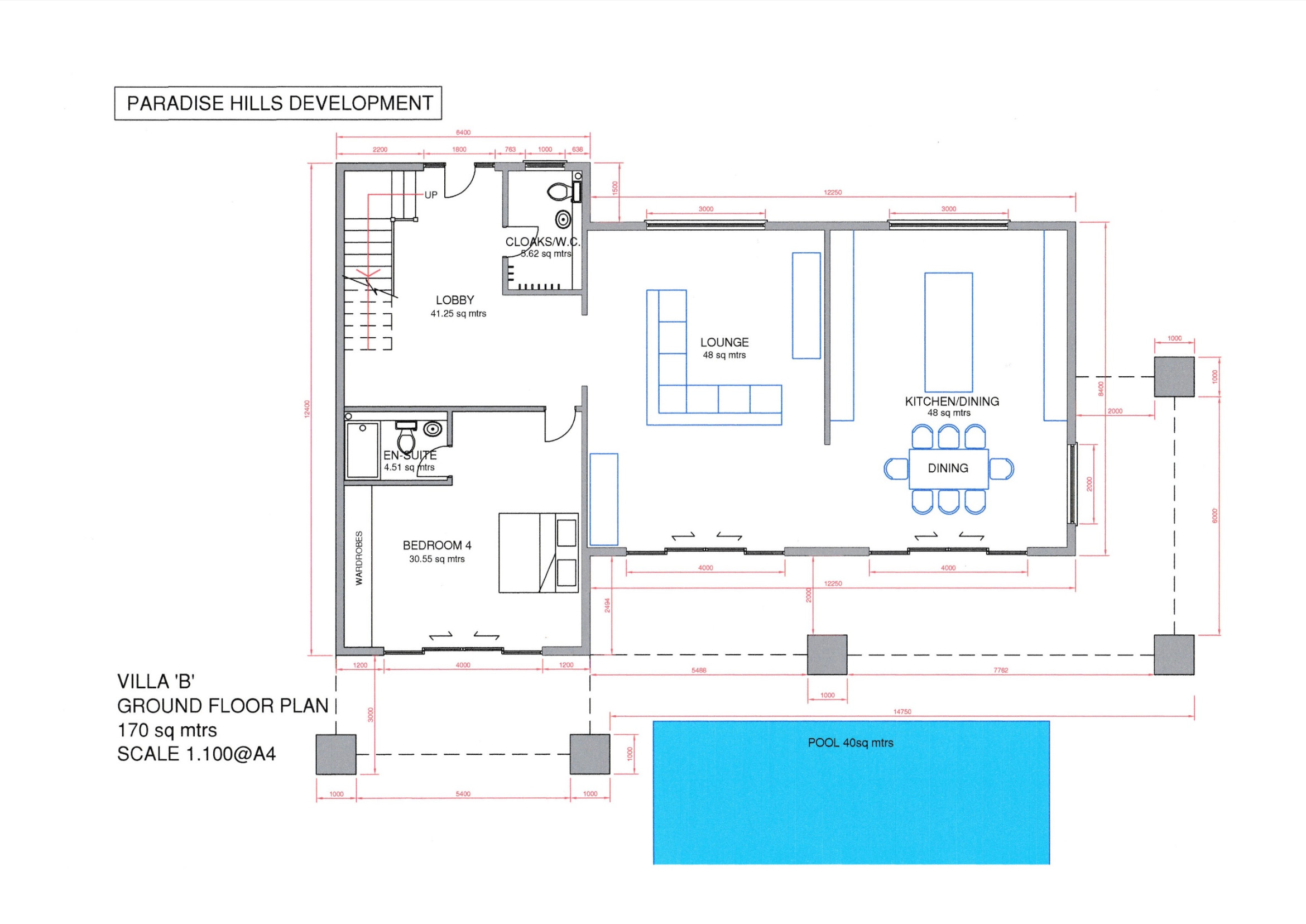 Villa Drift ground floor plan