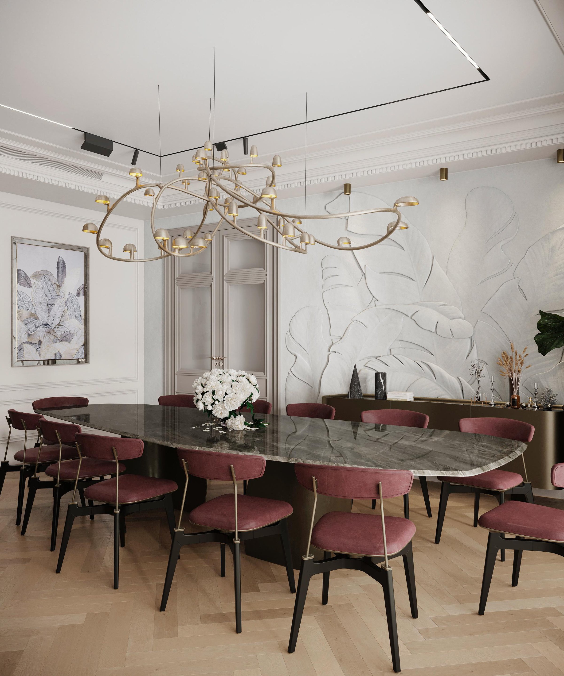 Gallery showcasing luxurious design