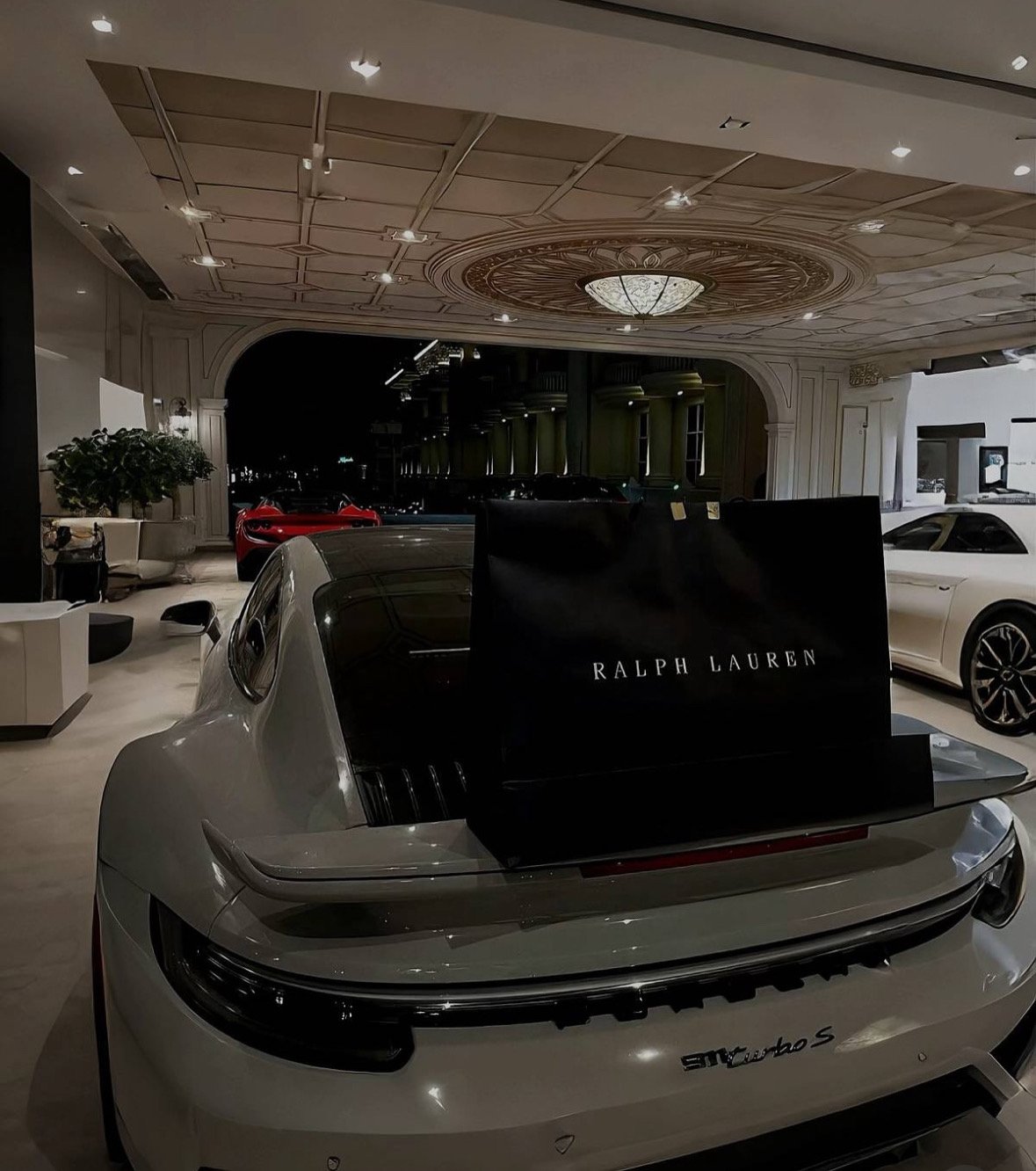 Luxury exotic car background