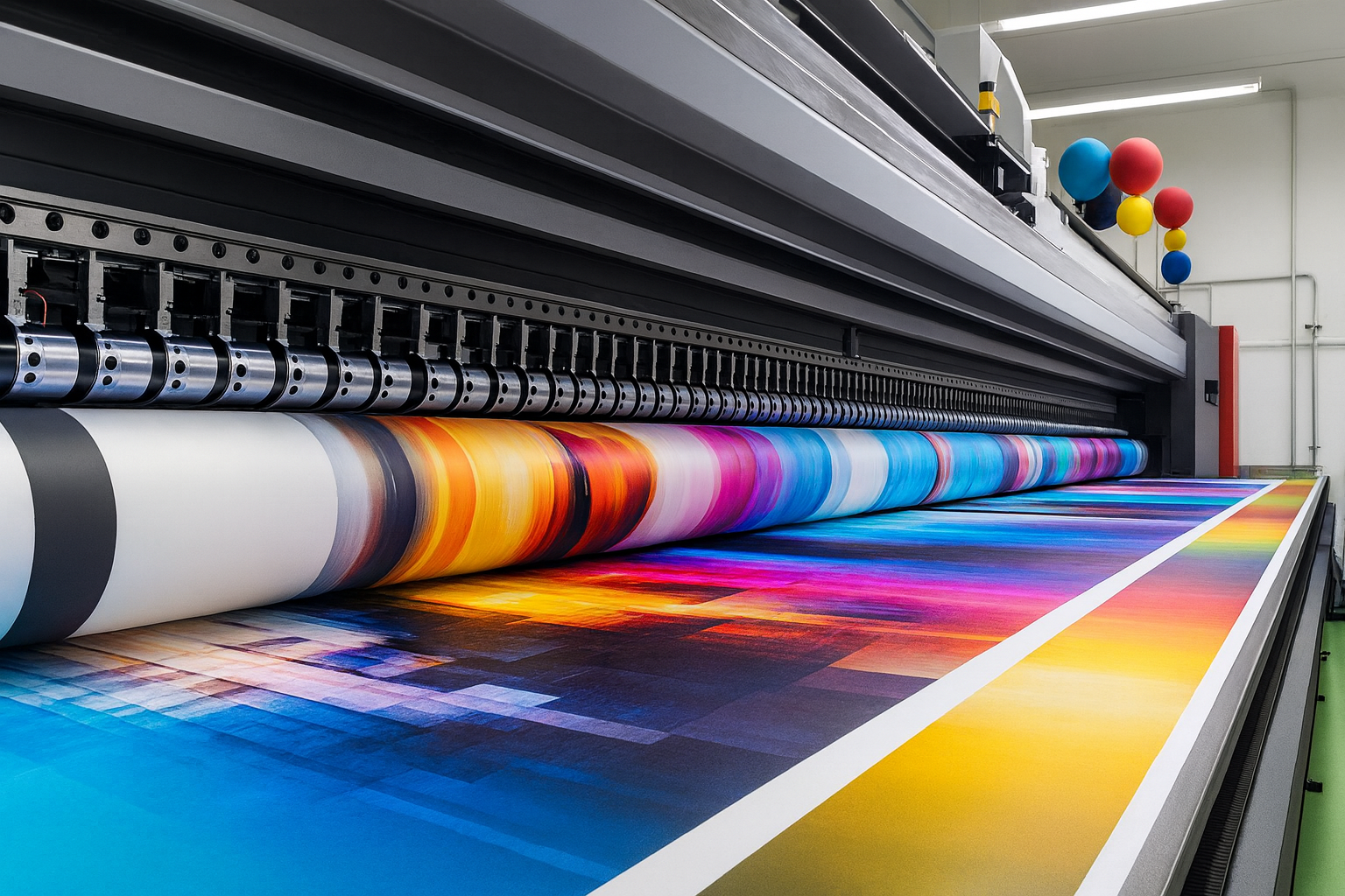 Industrial Printer in Action