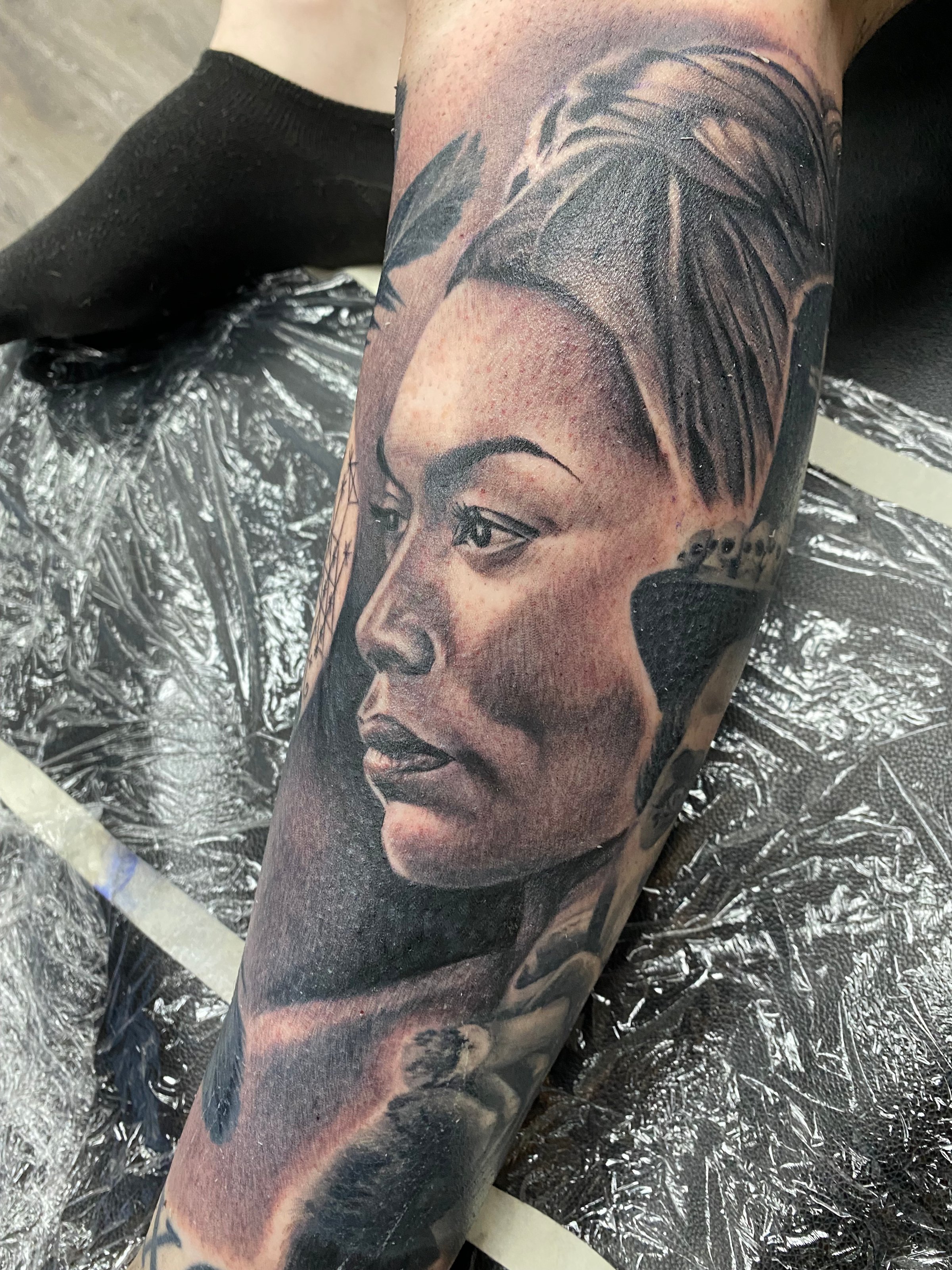 Black and Gray Portrait