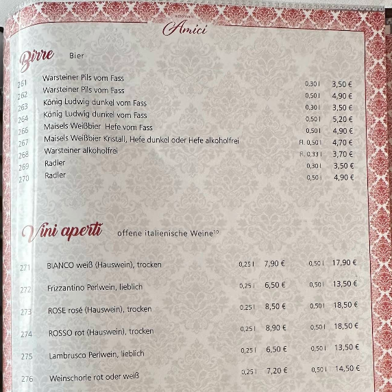 Speisekarte Seite 3