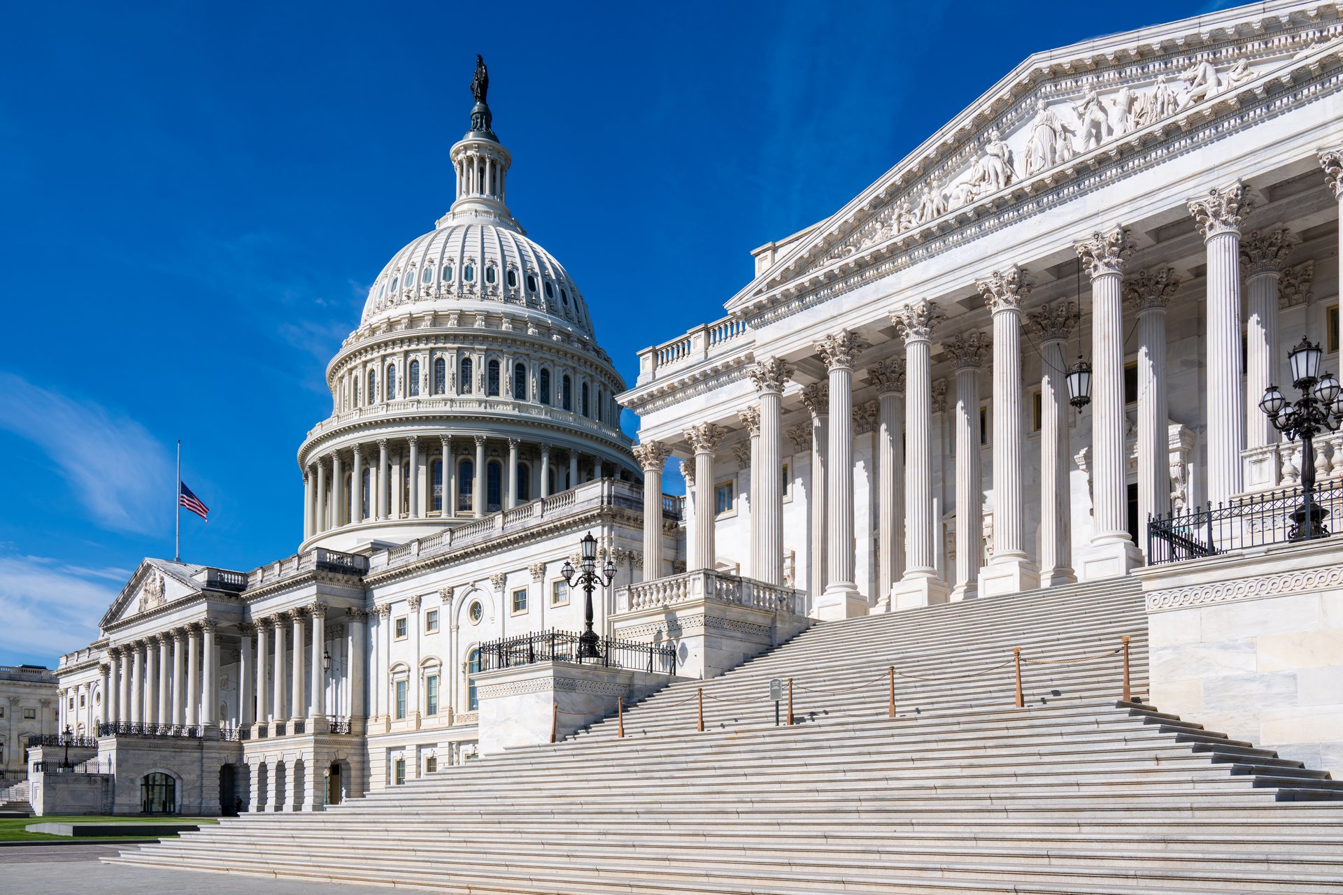 The United States Capitol building in Washington DC.