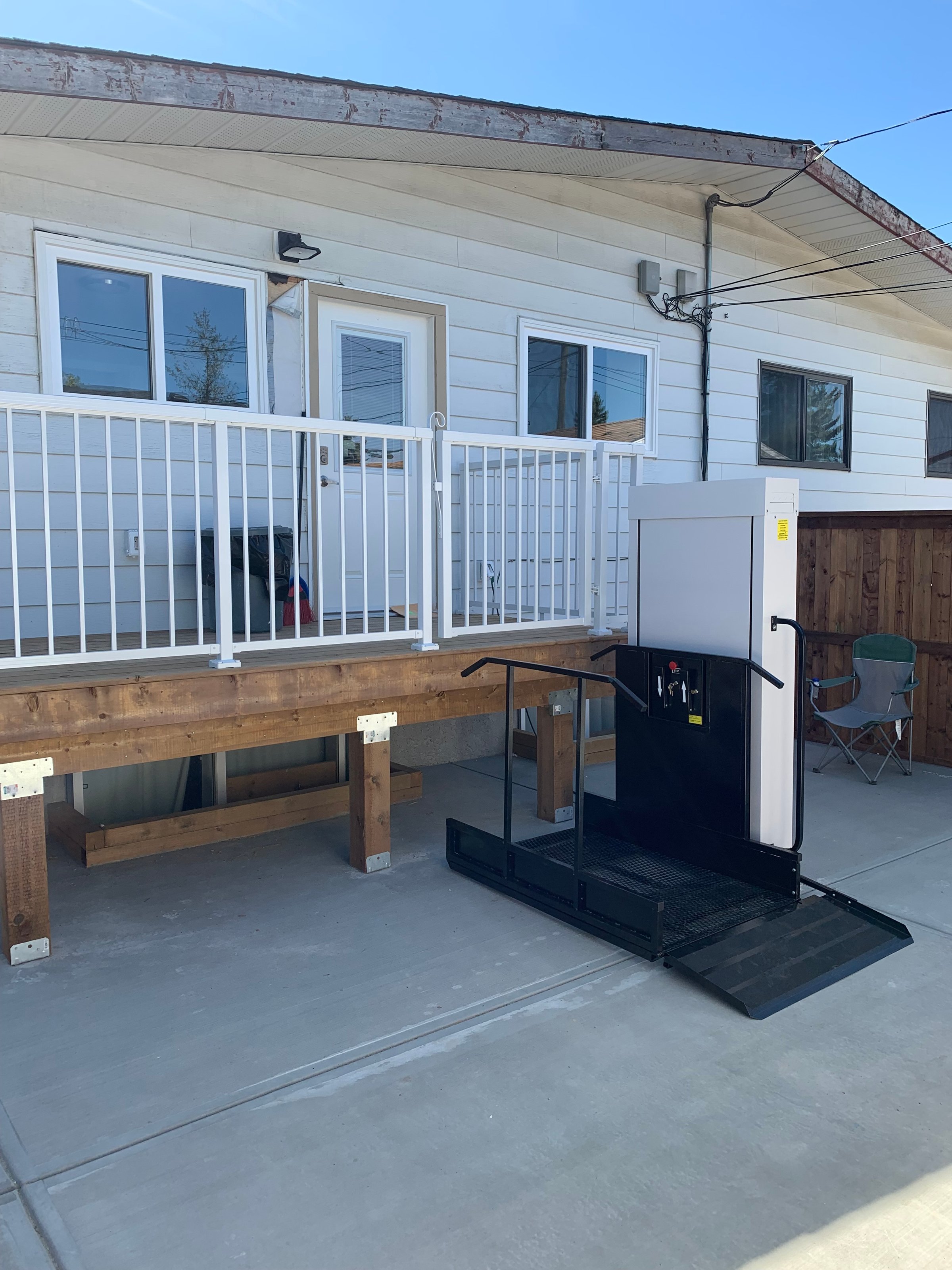 Custom platform lift installation