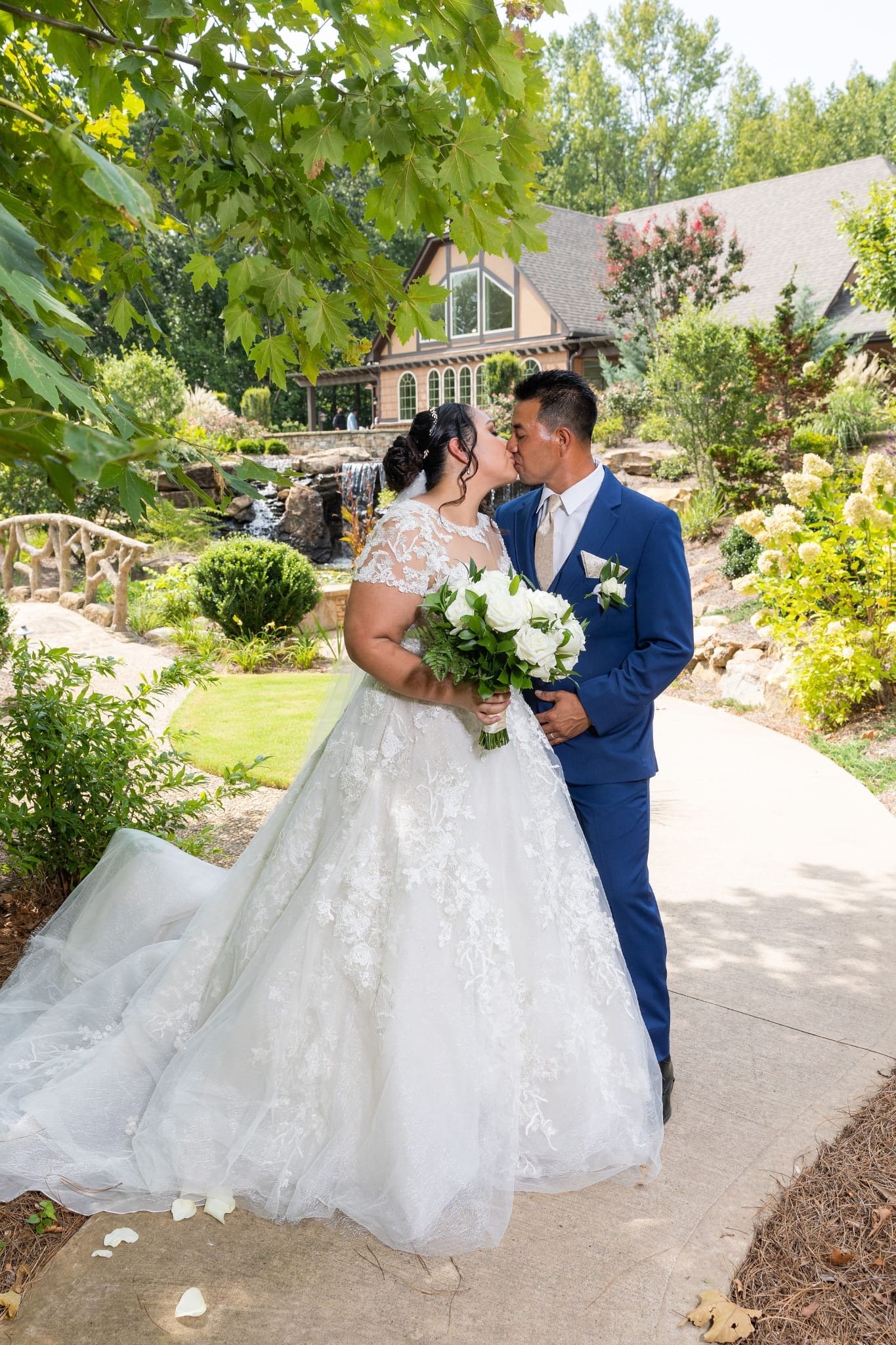 Elegant wedding dress display