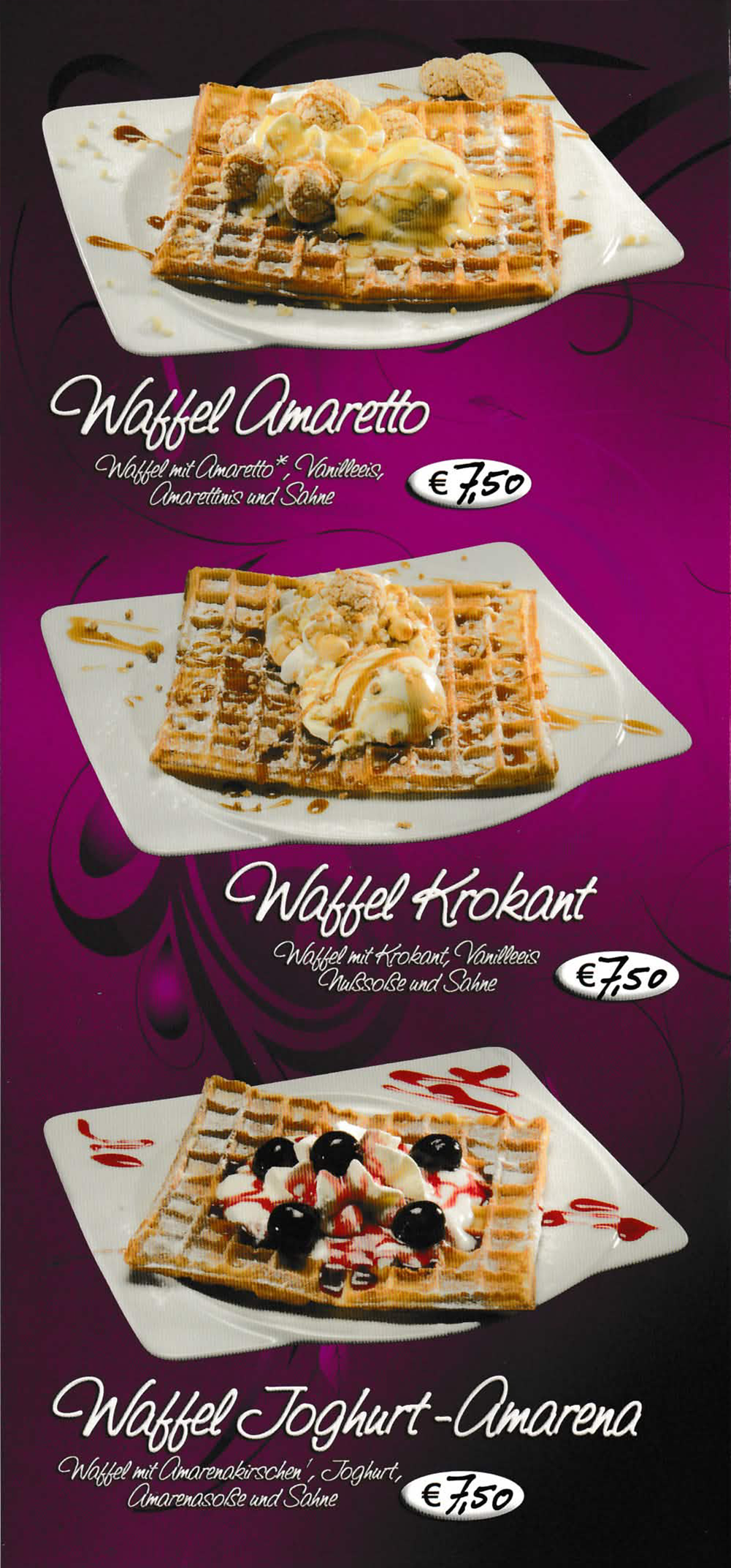 Waffelnkarte Seite 5