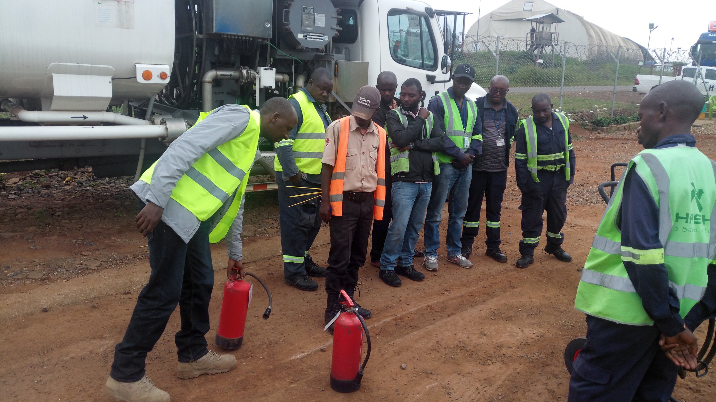 International SHEQ training standards demonstration in DRC November 2018