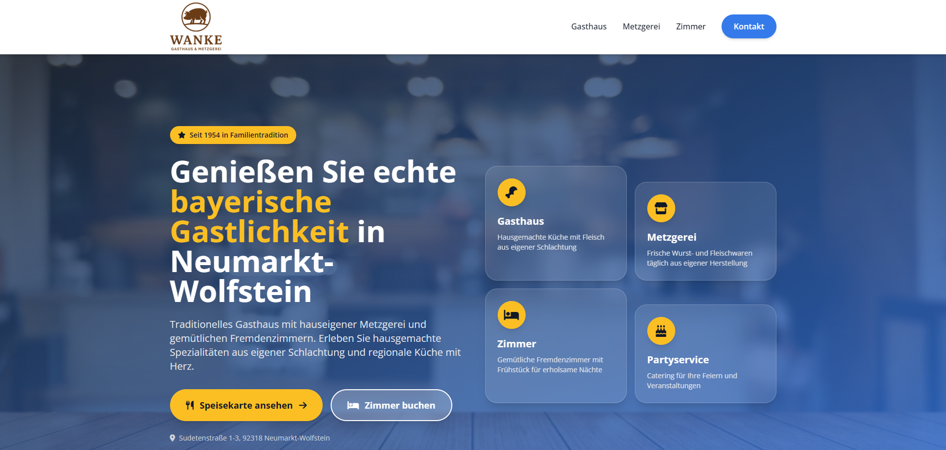 Wanke Gastronomie website