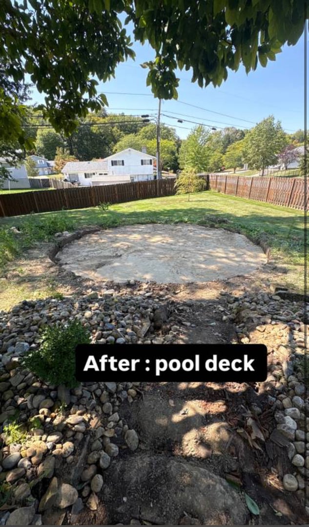 Property cleanout after - completely cleared and clean