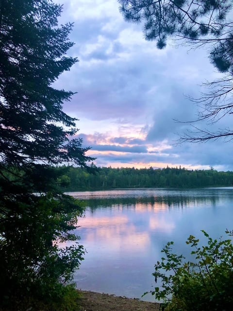 Sunset at Natanis Point Campground
