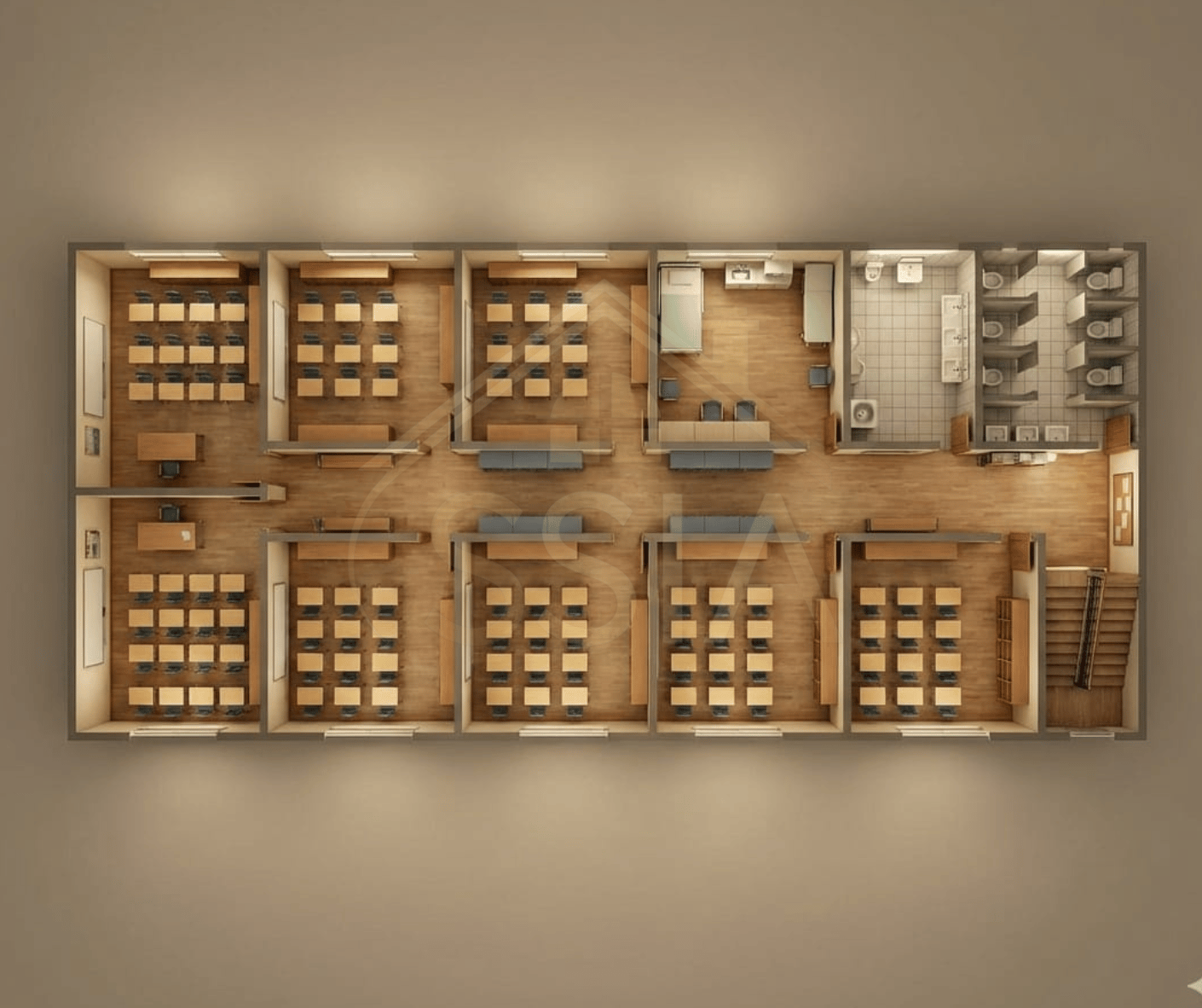 Modular Modern School View