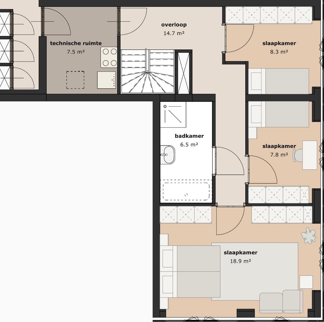 Putgraaf210 - Maisonette 5 Vierde Verdieping