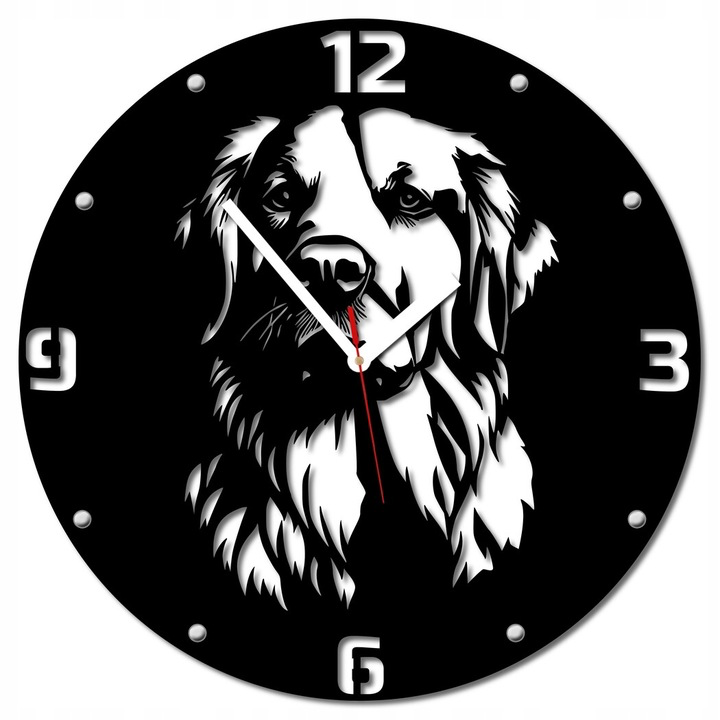 Zegar golden retriever pies