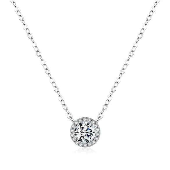 Collier triangle fleur - détails