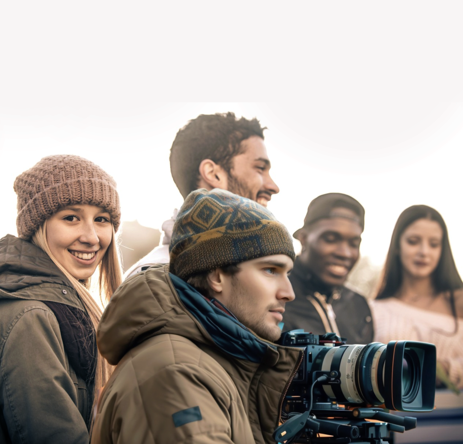 Happy faces location crop