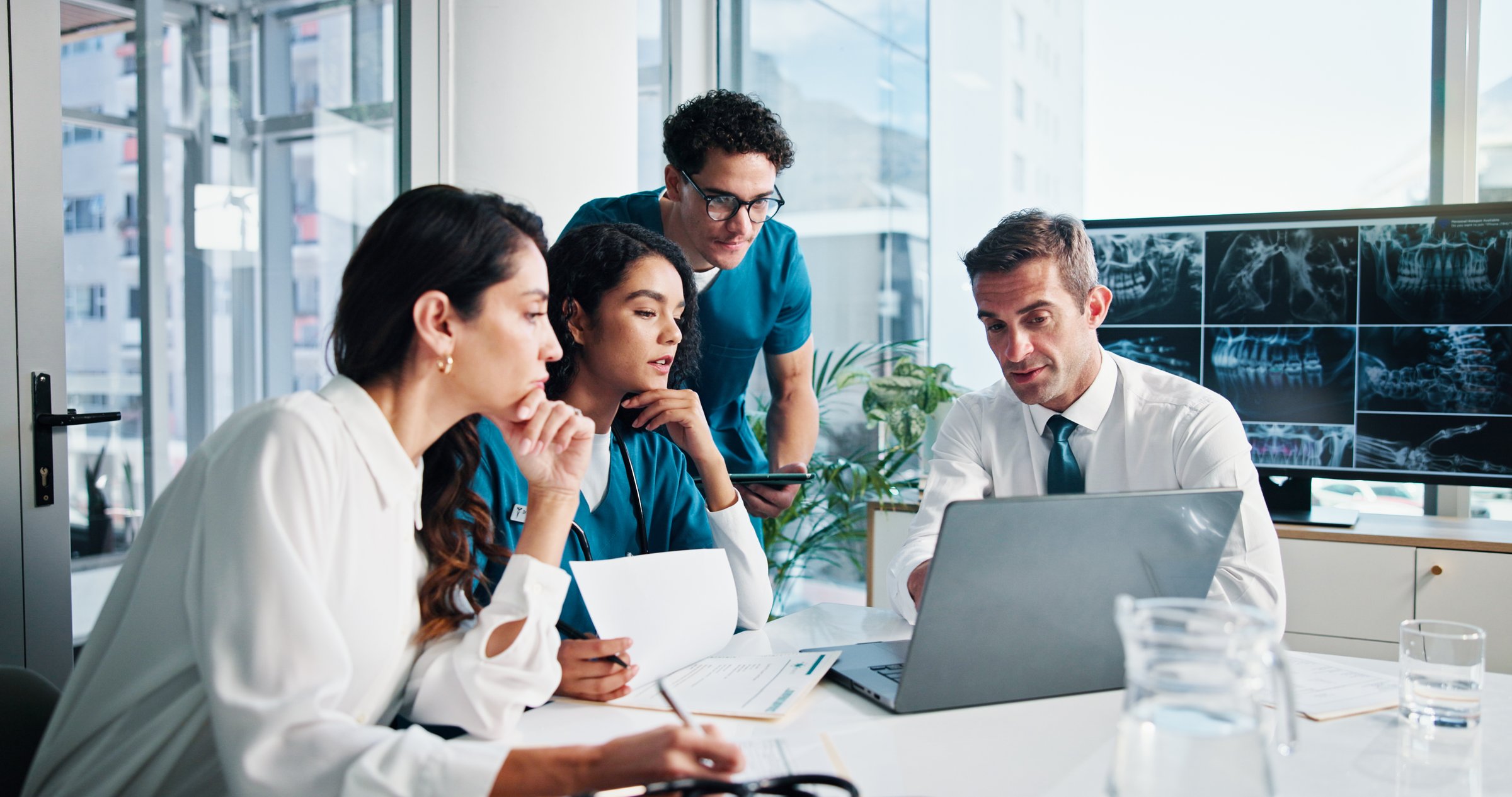 Cadastre Map And City Building Survey On Laptop