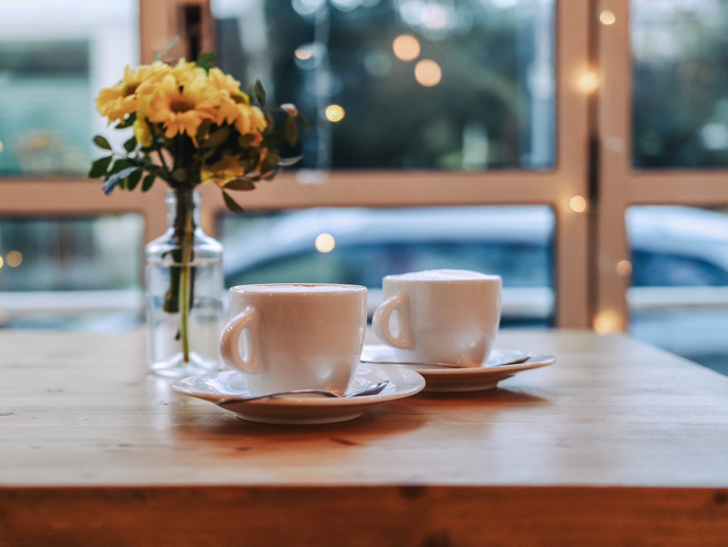 One happy morning and coffee for two