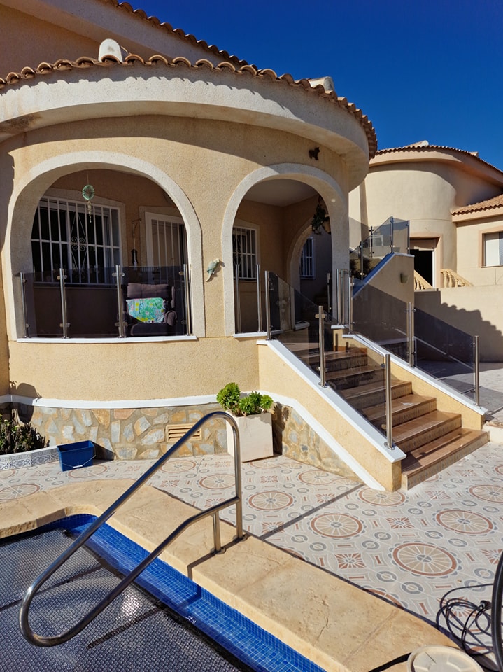 After glass balustrades installation