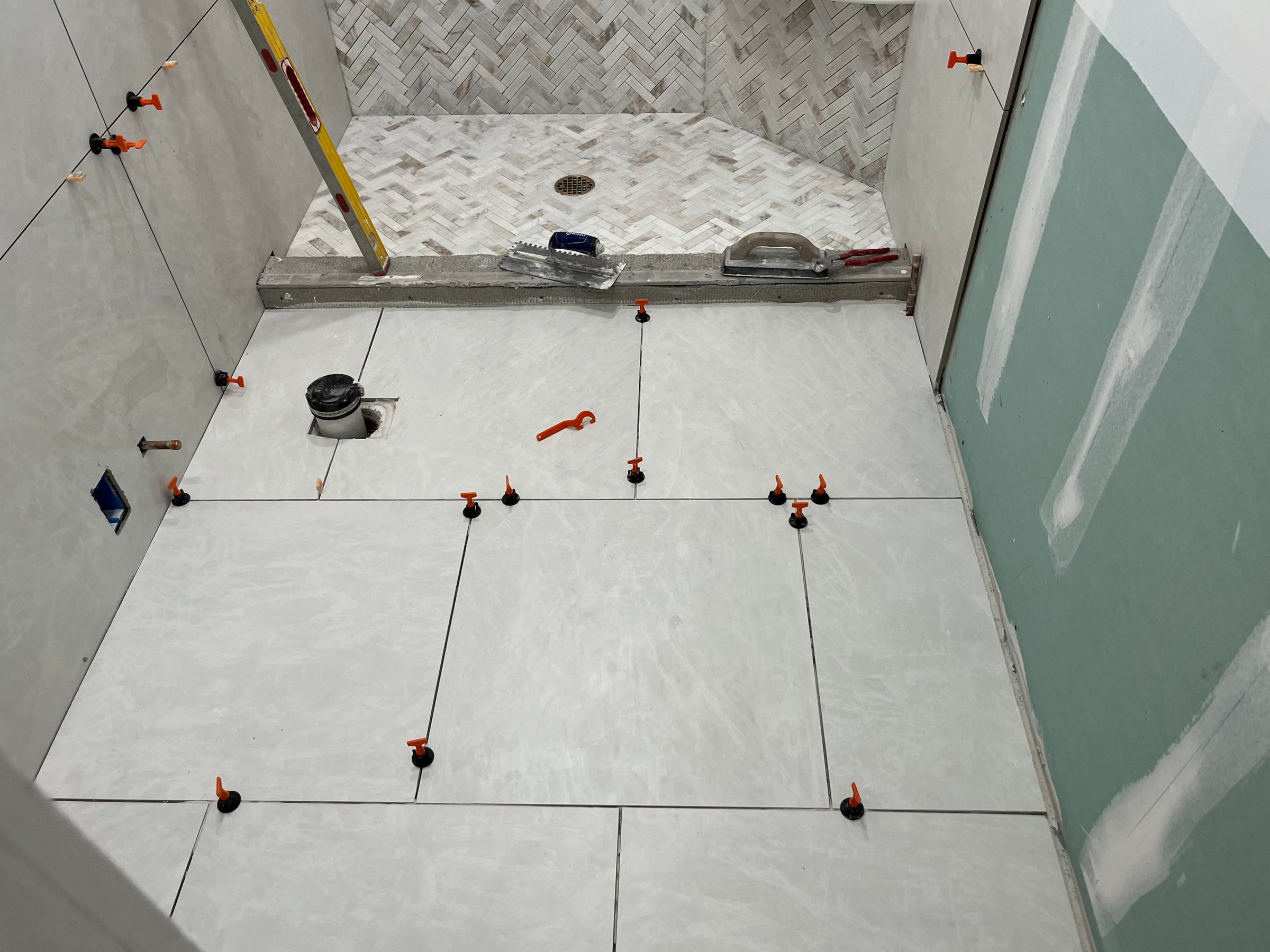 Tile installation process
