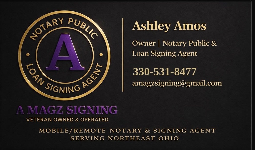 A MAGZ SIGNING - Veteran Owned Mobile Notary