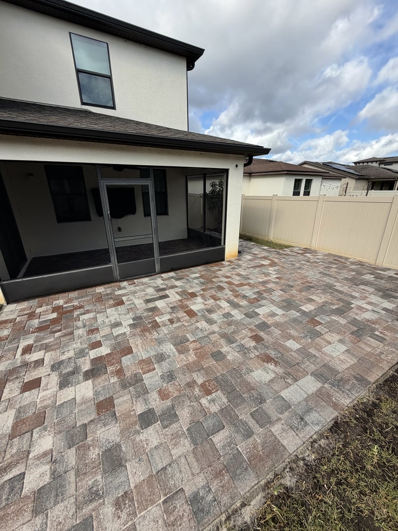 Backyard Paver Installed