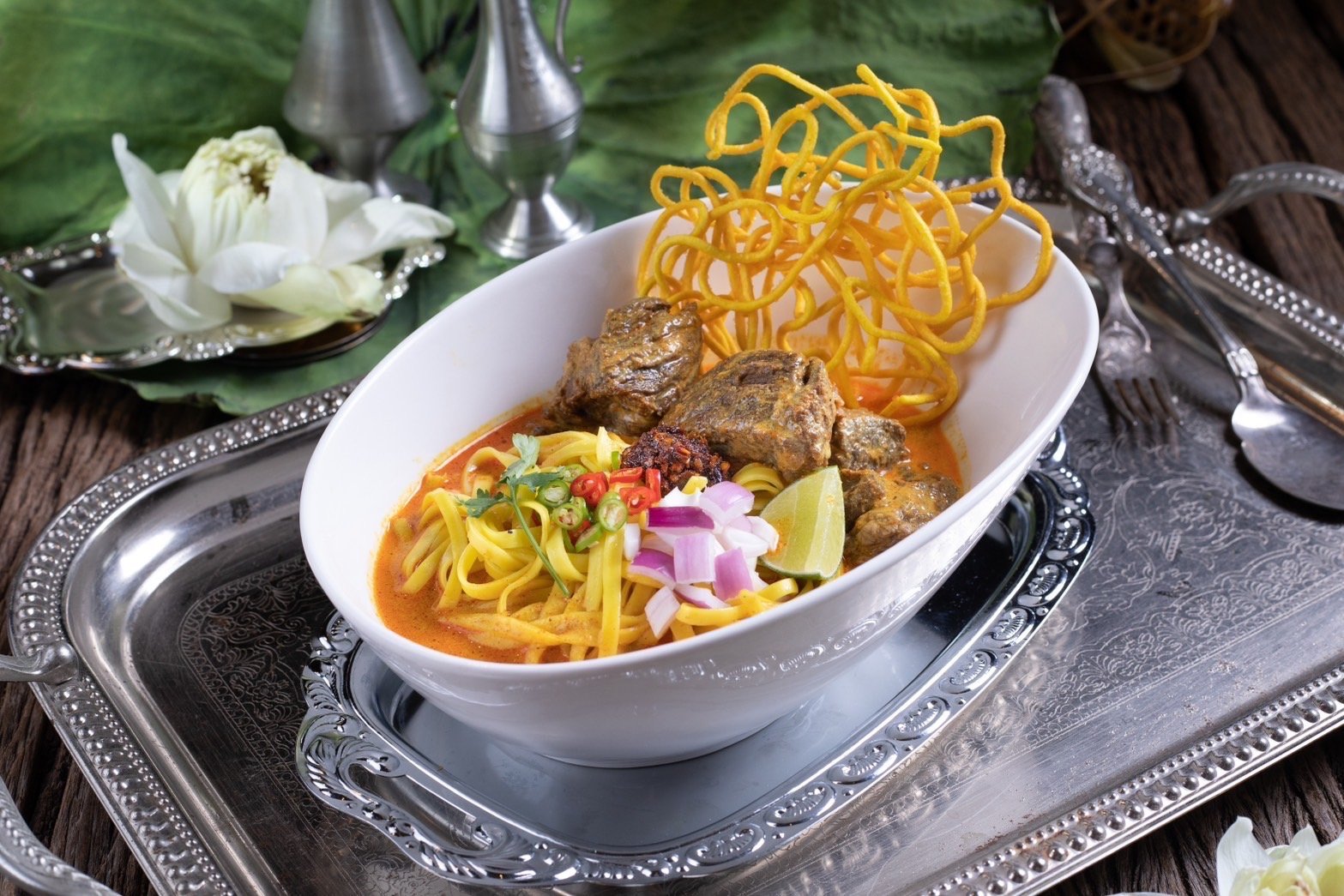 Northern Thai Khao Soi curry noodle soup