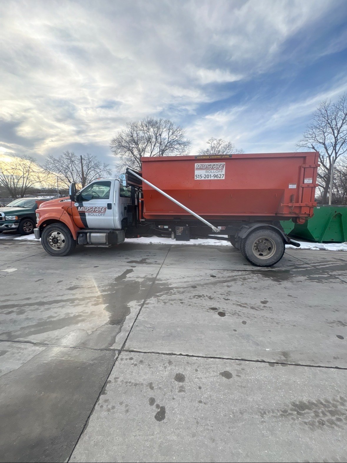 MidState Rolloff dumpster delivery