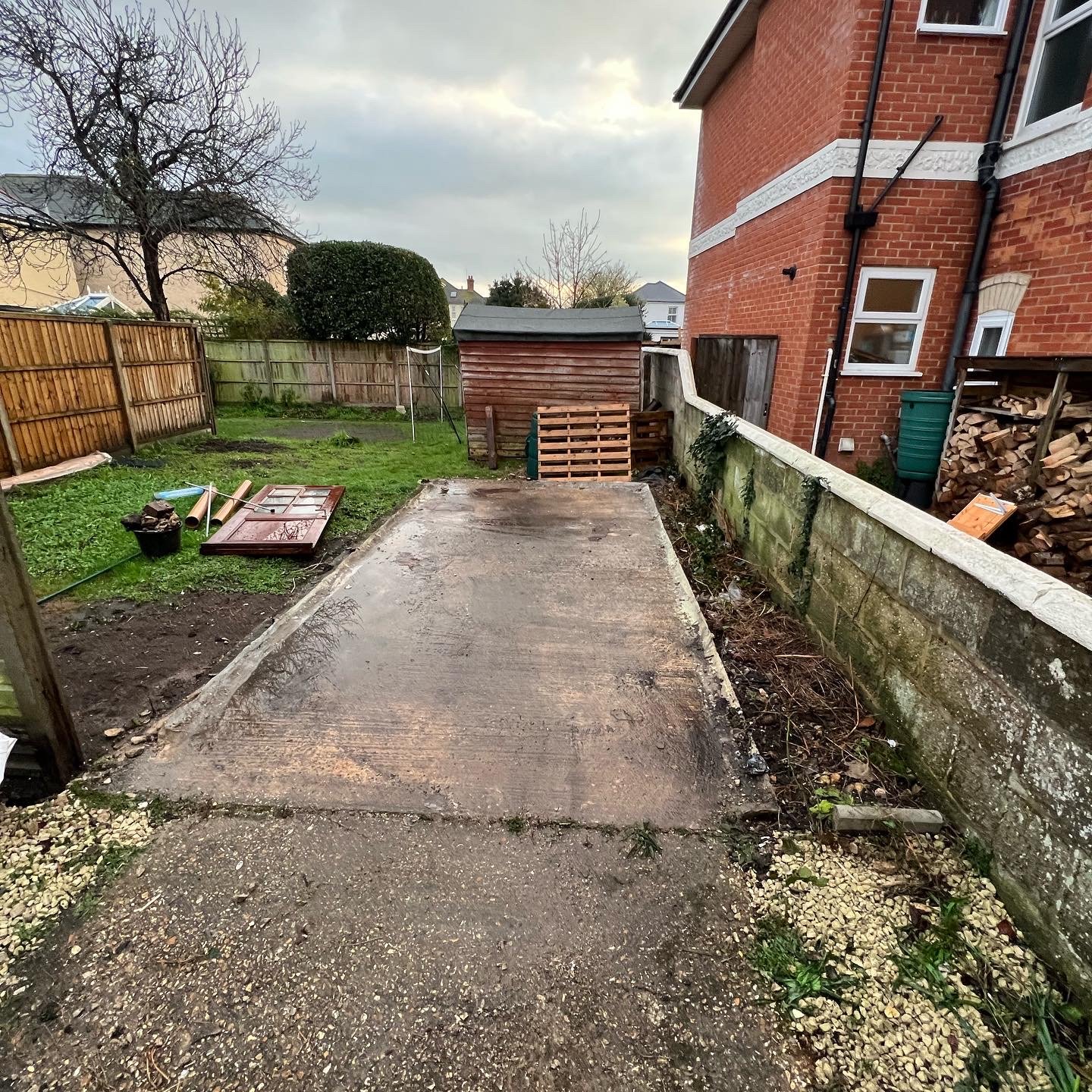 Garage demolition project