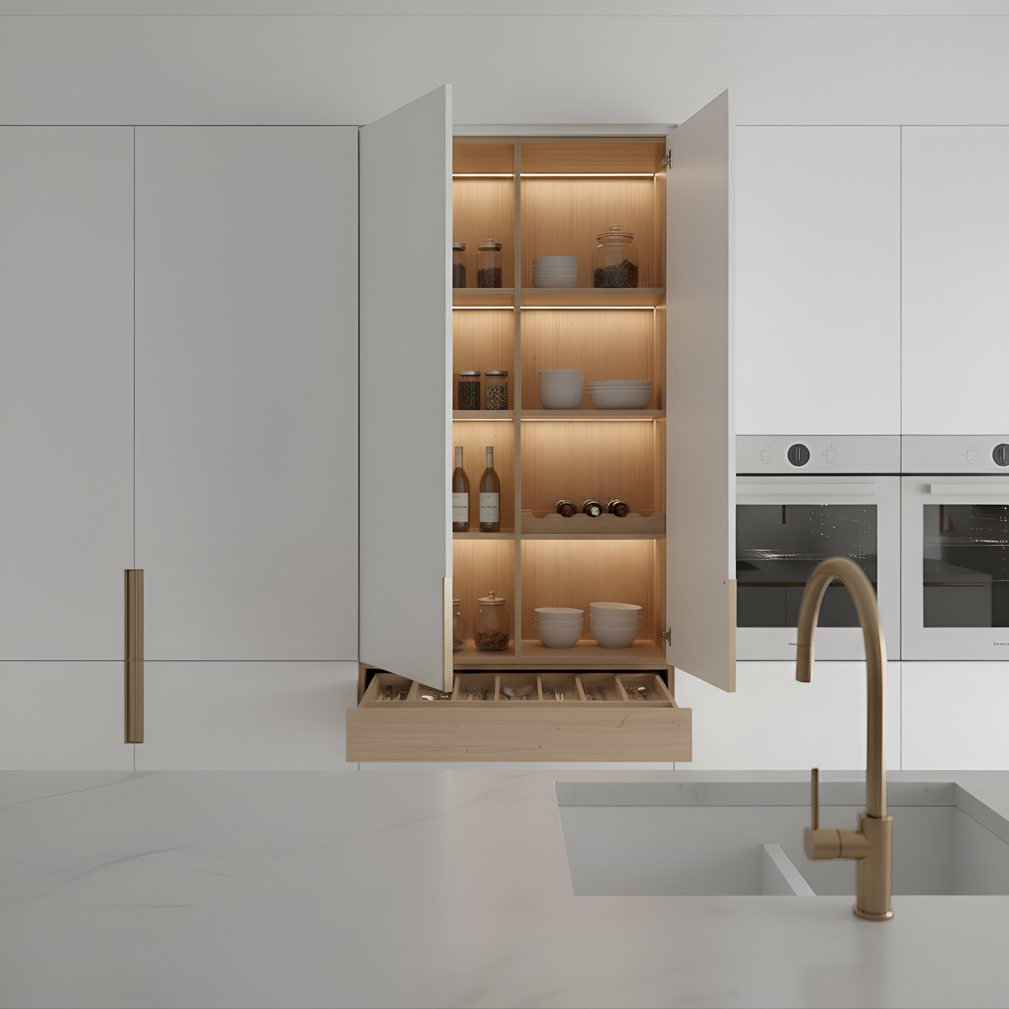 Paradise Hills premium kitchen featuring Miele appliances and sophisticated design