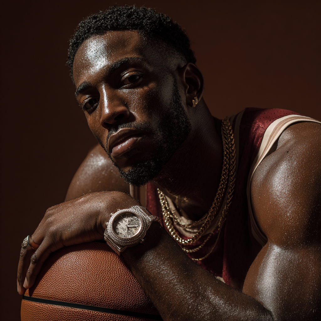 Basketball coach demonstrating game strategy to a young team during a time out, fostering teamwork and skill development on the court