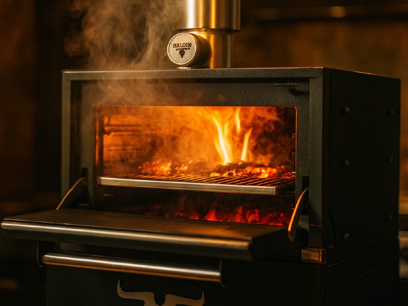 Horno de brasa profesional Malevo en cocina de alto nivel 2025