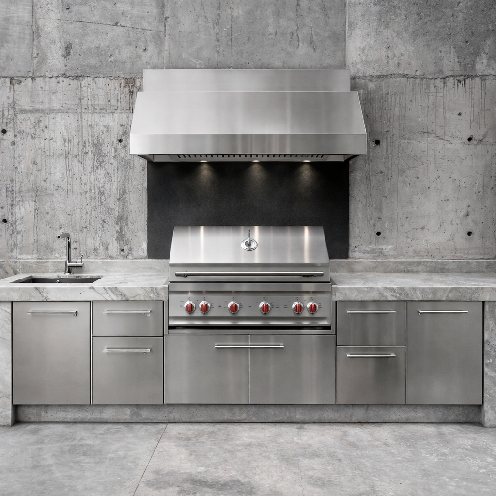 Asador de acero inoxidable Querétaro - Parrilla profesional para carnes fabricada en acero inoxidable 304 - IMAQ