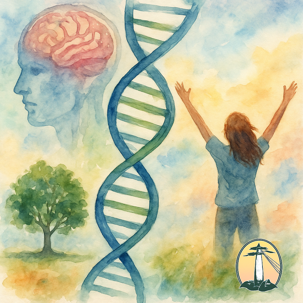 Representación visual de la epigenética y su impacto en la salud mental