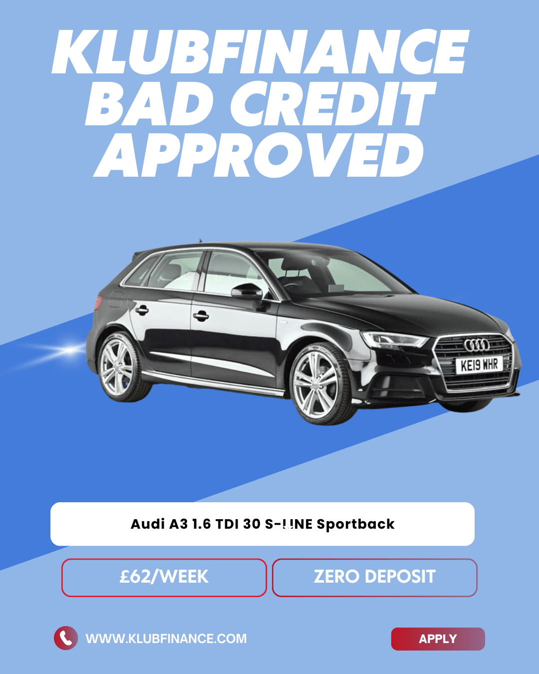 Audi A3 1.6 TDI 30 S-Line Sportback