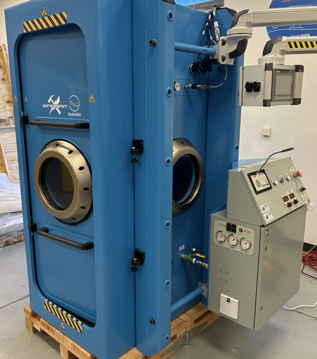 RxAir360 vertical hyperbaric chamber prototype - latest design iteration