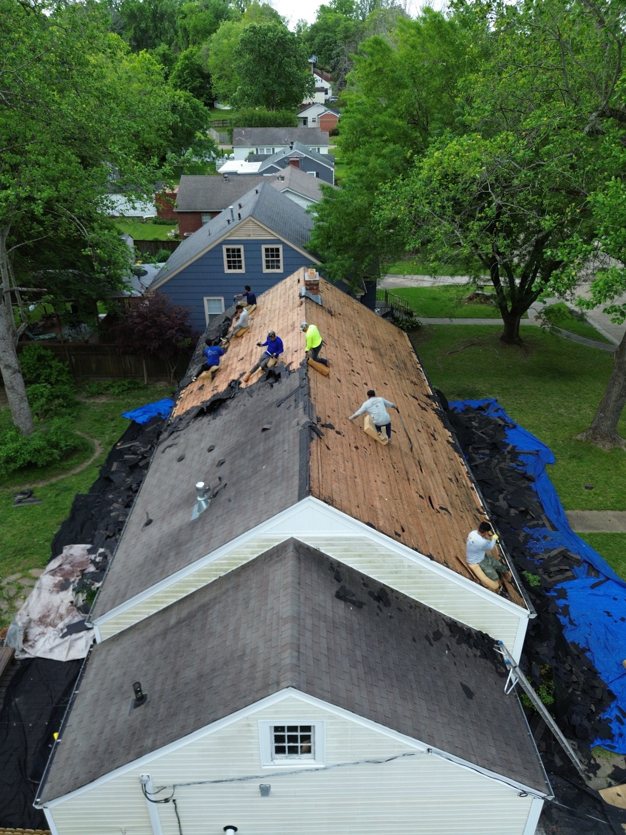 Storm damage roof background