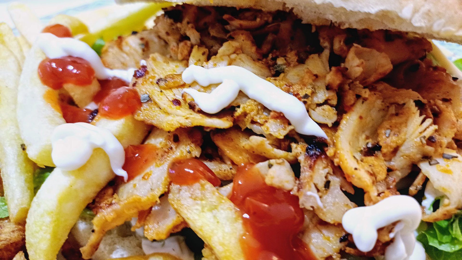 Doner with french fries