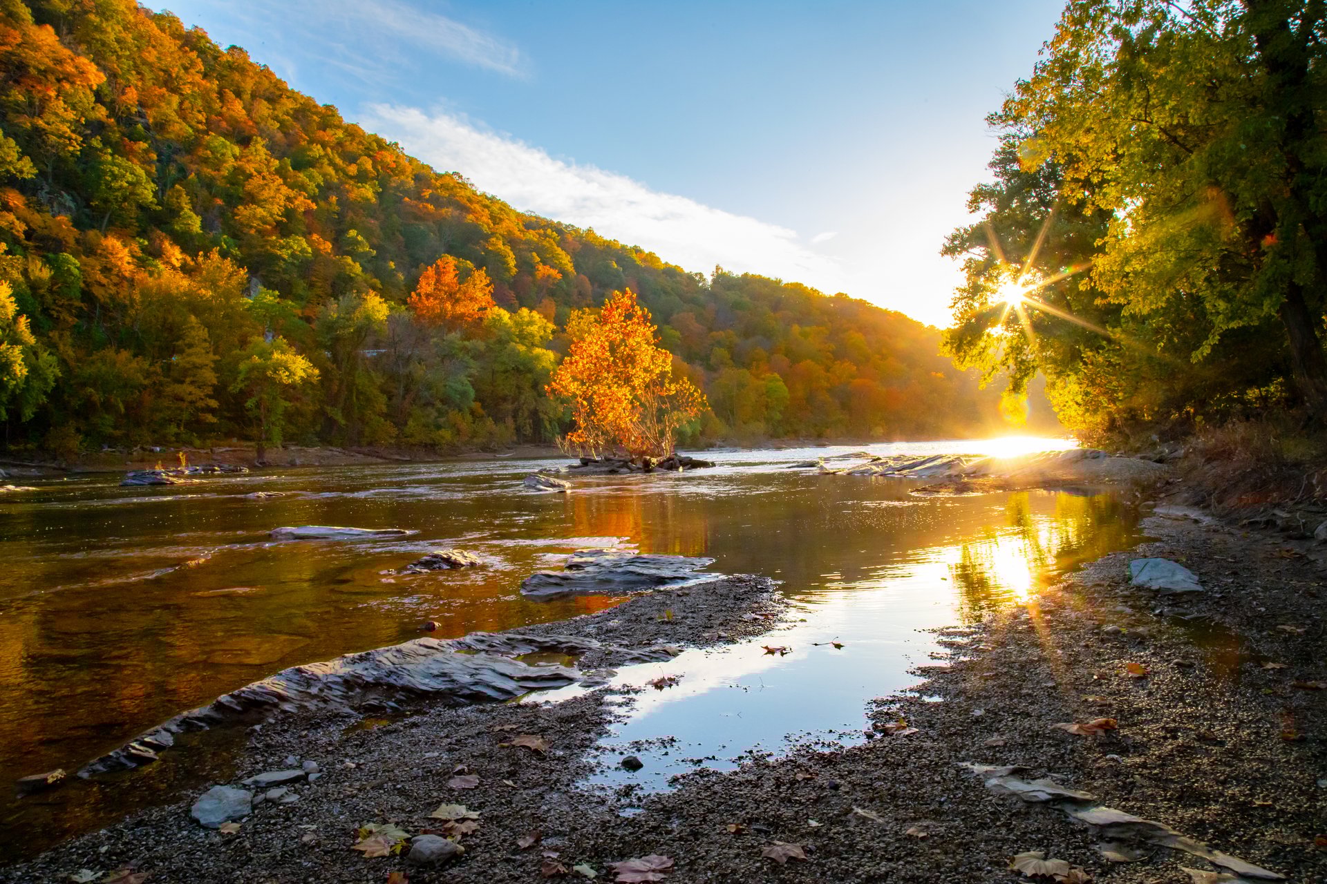Sunset at the Shenandoah River
