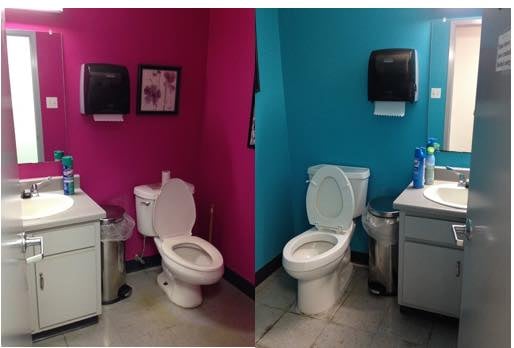 Bathroom before renovation