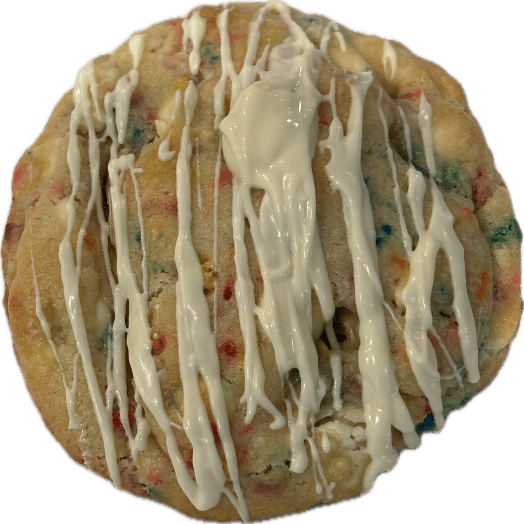 Sugar cookies with sprinkles, colorful coffee treat. freshly baked dessert cookies.