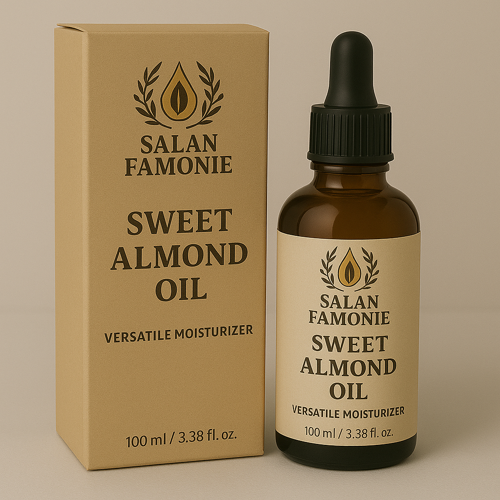 Castor Oil Bottle with Castor Beans