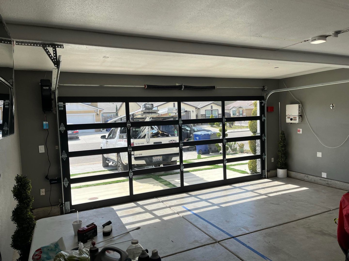 Commercial garage door installation